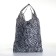 Household bag on the button, folding, black/white color