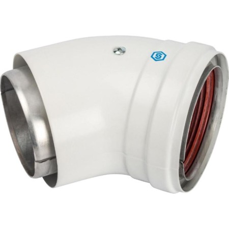 The chimney element Stout SCA-0080-800045, divert 45 °, DN 80, insulated