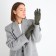 Gloves are female, dimensionless, without insulation, khaki color