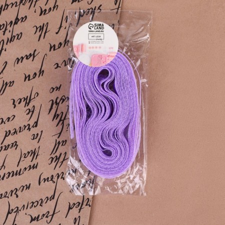 Capricon lace, 15 mm × 10 ± 1 m, lilac color # 4-3