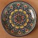 Largan Rishtan ceramics "Flowers", 32 cm, blue