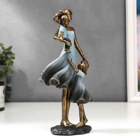 Polystone souvenir "Mom with children" 24x7x11 cm-1