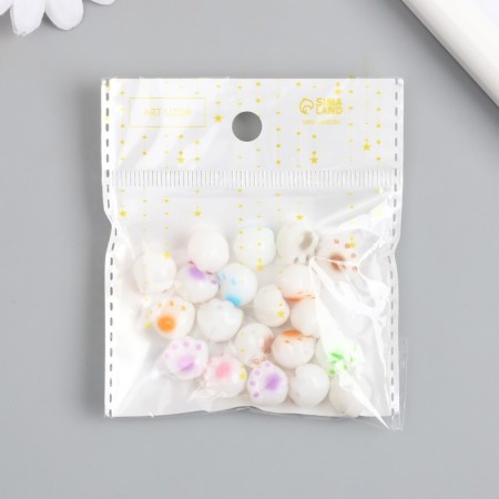 Beads for creativity Plastic "FAI" set 10 pcs 1.1x1.2x0.9 cm-3