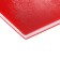 Notepad A6, 80 sheets of a cage, on the crest of canvas is red, plastic cover, micropercitual for separation