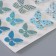 Interior sticker PVC "Two butterflies" Blue 26x15.5 cm