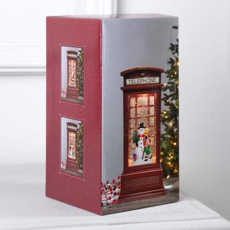 Santa Claus and Deer LED figure 9 × 20 × 8 cm, plastic, AAX3 batteries (not complete), USB, glow warm white-4