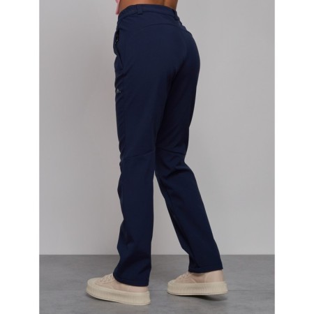 Sports female trousers, size 46, dark blue color-10