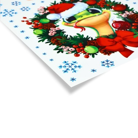 Interior sticker "Happy New Year", snake, 21 x 29.7 cm, new year-1