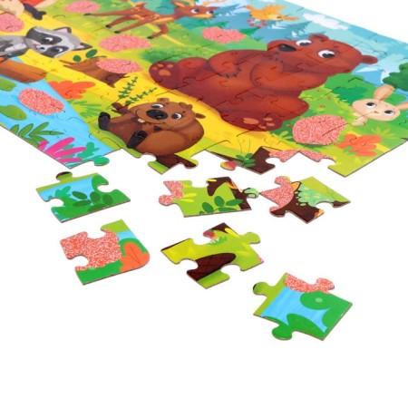 Puzzle “Collect, find, show. On the forest edge ", 88 elements-3