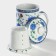 Ceramic mug with a lid and sieve "flowering roses", 300 ml