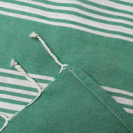 Towel Peshtemal Lovelife Boston, col. Green, 75x170 cm, 80% HL, 20% PE, 190 g/m2-2