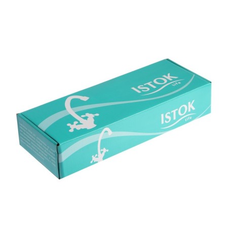 Bath mixer Istok Life Standard 0402.714, two -wound, with long surge, chrome-5