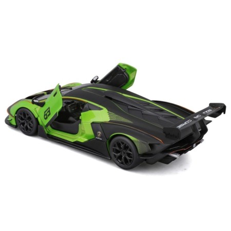 Racing machine BBURAGO Lamborghini Essenza SCV12, Die-Cast, 1:24, Green color-6