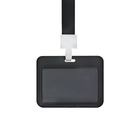 Badge horizontal, external 100 x 80mm, internal 52 x 82mm, tape 42 cm, cat-1