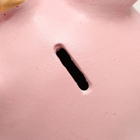 Piggy bank "Piglet with a bow" 18x20x15cm-5