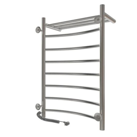 Electric towel "Sanprise" Classic P8, 500x800 mm, shelf, left/right, chrome-8