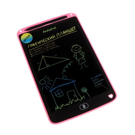 Graphic tablet for drawing and notes LCD MaxVI MGT-02C, 10.5 ”, color display, pink-1