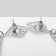 Hanging earrings "openwork" Patterned waltz, color silver, 8.5 cm