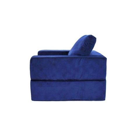 A craft armchair with a banquet "Porter", size 100x100x90 cm, velor, cobalt-2