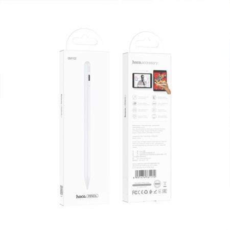 Hoco GM102 STILUS, for Lightningad from 2018, 140 mAh, white-12