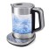 Electric kettle KitFort KT-616, glass, 1.5 l, 2200 watts, adjustment t °, silver