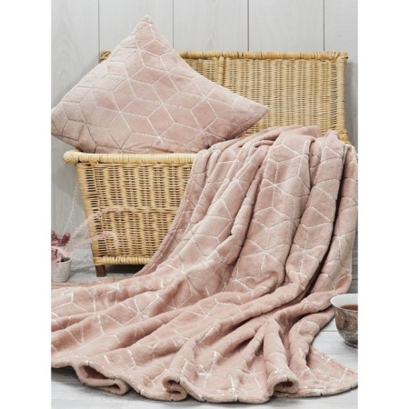 Dusty Rose blanket, size 150x200 cm, pink color