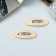 Invisibility for hair "Adeli" (set 2 pcs) shine oval, 5 cm, beige