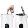 Electric ketta KitFort KT-6115-1, plastic, FUITH Metal, 1.5 L, 1800 W, White