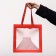 Crafts with a square bottom and window, 30 x 30 x 30 cm, red, 1pc