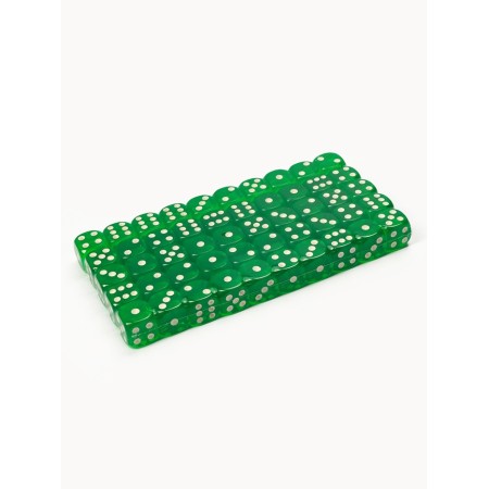 Playing bones, 1.6 x 1.6 cm, set 50 pcs, green-1