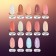 Camouflage base for nails, 3 phase, 8ml, LED/UV, light pink color (025)