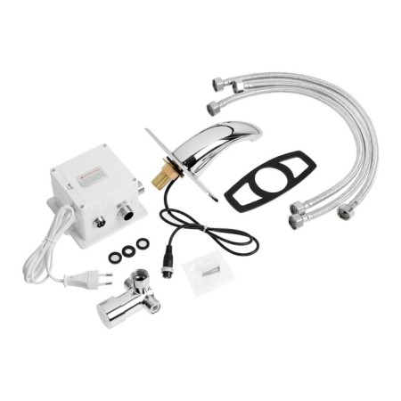 Sink mixer Zein ZC-012, sensory, brass, chrome-12