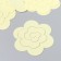 The workpiece of Foamiran "Flower Curly" 10x9.5 cm set 5 pcs. Directly yellow