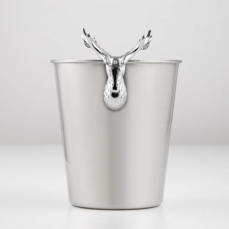 A stainless steel ice bucket, 2 l, 25 × 16 × 20.5 cm, chrome color-1