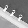 Close for curtains, 35 × 20 × 15 mm, 10 pcs, white color