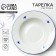 Ceramic “Swallow” plate, 22.4 cm, 300 ml, white color