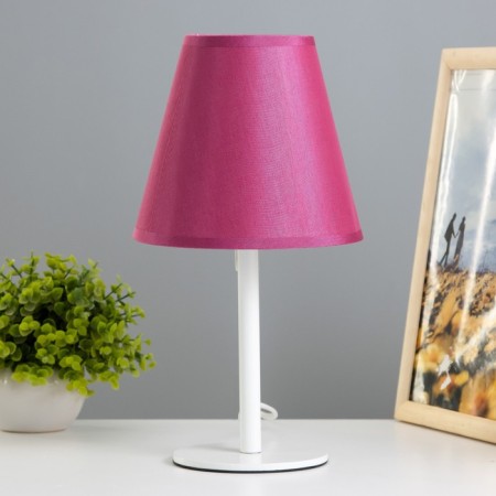 Desktop lamp Jack 1x15W E14 white/pink 18x18x32cm Risalux
