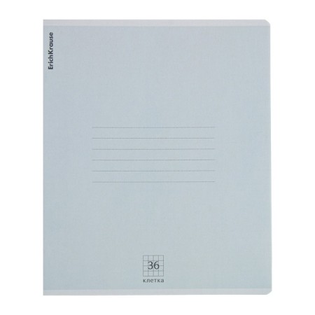 A notebook of 36 sheets in the Erichkrause "Nature Colors" cage, cover coated cardboard, offset unit, mix-5