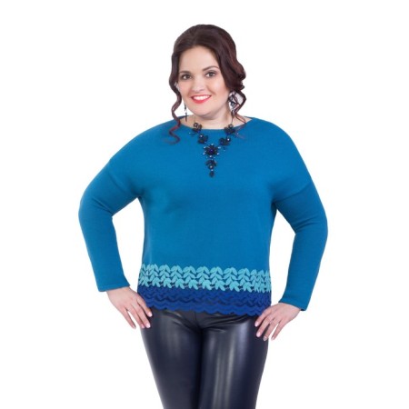 Female jumper, size 54, blue color