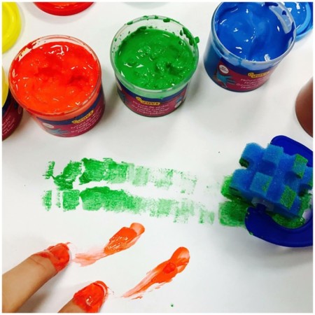 Finger paints, 6 colors x 125 ml, Jovi, for kids-4