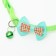 A collar with a bow "style", 33 x 1 cm, green