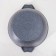 Granite pan, 3 l, glass cover, anti -stick coating, gray color