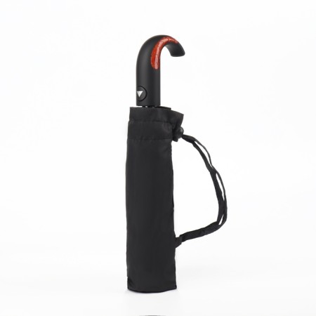 Semi -automatic umbrella "monoton", 3 additions, 8 spokes, r = 49 cm, black color-12