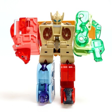 Robo-Bukva "Beasts", set 6 in 1, transformed, gathered in 1 robot-4