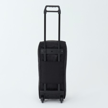 Road bag on wheels, external pocket, black color-2