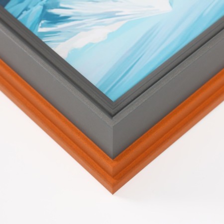 Photo frame plastic 13x18 cm "Styliani" gray 4.8x17.5x23 cm-3