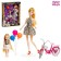 Model doll with Family Look daughter on a bicycle, leopard