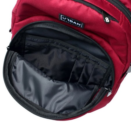 Youth backpack, 44 x 29 x 12 cm, ergonomic back, stavia "style" burgundy-8