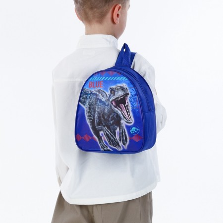 Children's backpack on a zipper, "chosen", blue color-6