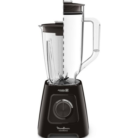 Blander Moulinex LM458810, stationary, 600 W, 2.8 l, 2 speeds, pulse mode, black 1043541-1